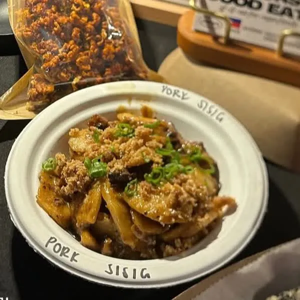 Smoked Pork Sisig — crispy pork, chili, calamansi, scallions, chicharron by Sira Ulo